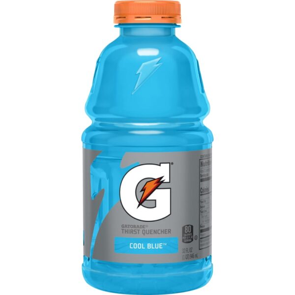 GATORADE THIRST QUENCHER COOL BLUE RASPBERRY 32 Oz. (PACK OF 12)
