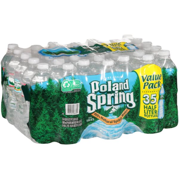 POLAND SPRING 100% NATURAL SPRING WATER 16.9 Oz. BOTTLES 35 PACK