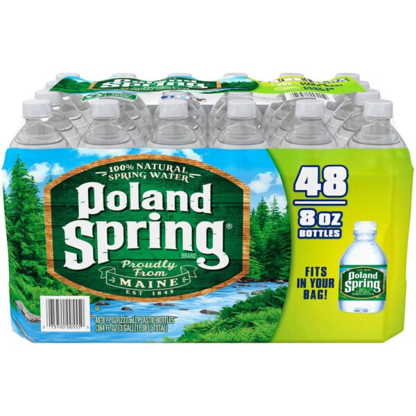 POLAND SPRING 100% NATURAL SPRING WATER 8 Oz. 48 PACK