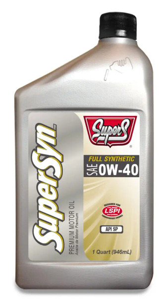 0W40 SP SUPER S SUPERSYN FULL SYNTHETIC MOTOR OIL 6/1 QUART