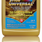 11521 ANTIFREEZE PRIDE 50/50 UNIVERSAL GOLD EXTENDED LIFE -34° (6/1 GALLON)