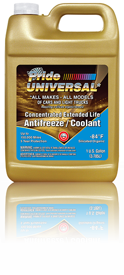 11621 ANTIFREEZE PRIDE 100% UNIVERSAL GOLD EXTENDED LIFE -84° (6/1 GALLON)