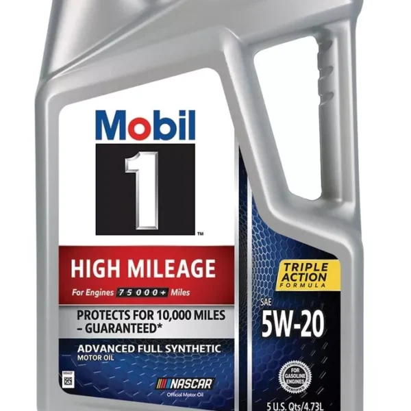 120768 MOBIL 1 5W20 HIGH MILEAGE (3/5 QUARTS)