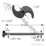 123.282318.03 CHAMSHAFT LH 1 UNIT