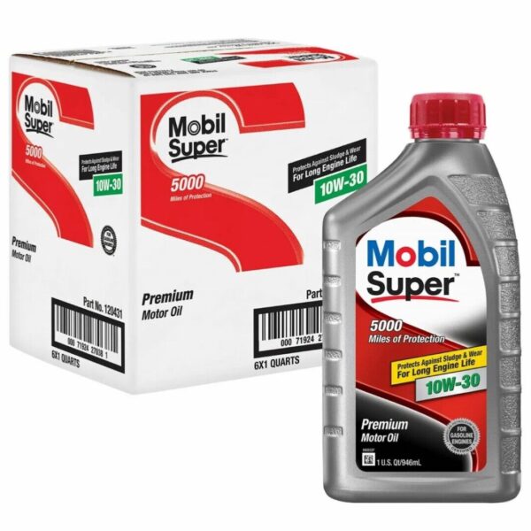124403 MOBIL 5000 10W30 (6 QUARTS /1 CASE)