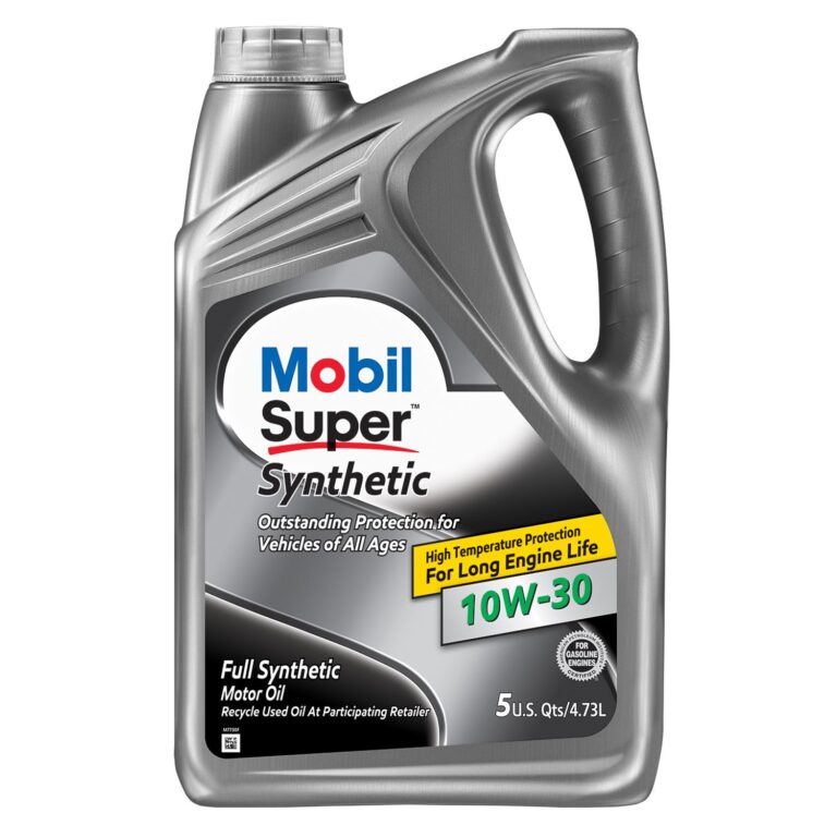 10W30 Mobil Super Synthetic Motor Oil 124414