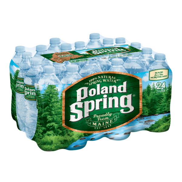 POLAND SPRING 100% NATURAL SPRING WATER 16.9 Oz. 24 PACK