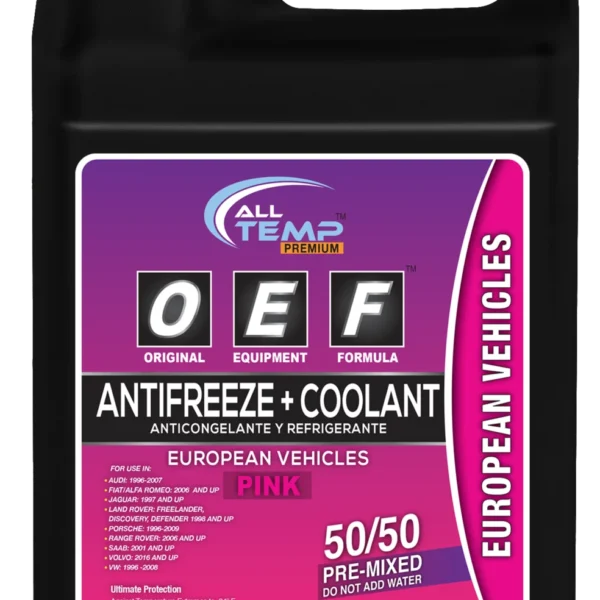 14280 ANTIFREEZE ALL TEMP OEF 50/50 EUROPEAN PINK 6/1 CASE