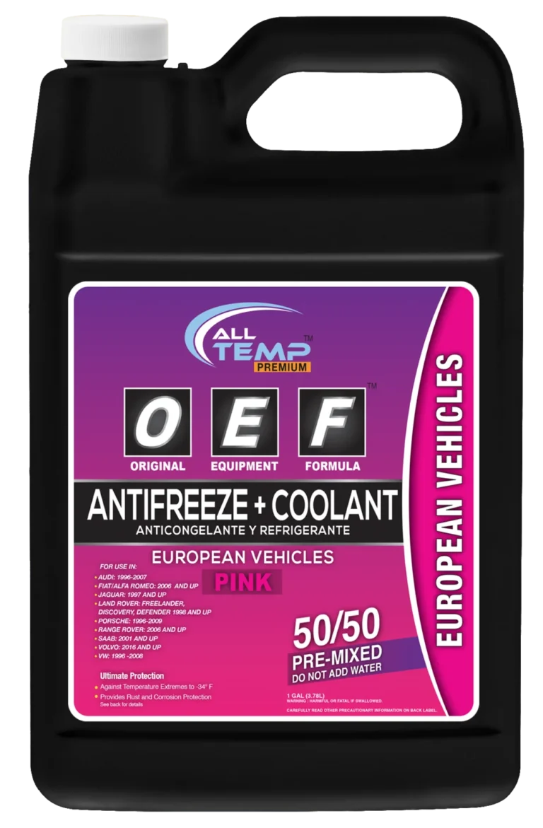 14280 ANTIFREEZE ALL TEMP OEF 50/50 EUROPEAN PINK 6/1 CASE