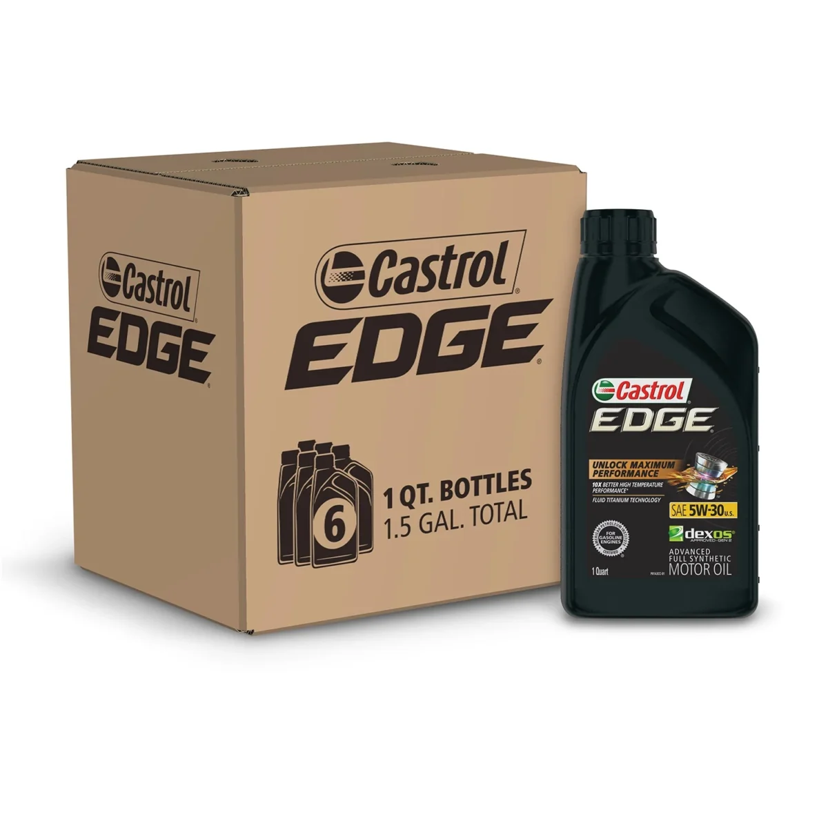 15D3BC CASTROL EDGE FULL SYNTHETIC 5W30 6.1 QTS