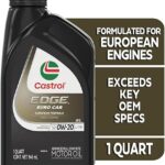 Castrol EDGE Euro 0W-20 LL-17 FE+, 1 Quart, Pack of 6