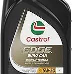 15E892 Castrol EDGE Euro 5W-30 K Advanced Full Synthetic Motor Oil, 1 Quart, Pack of 6