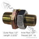 177.4005 BULKHEAD COUPLING 2-5/32IN 1 UNIT