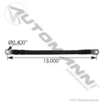 178.2010BK CABLE BATT STACKABLE 2/0 13IN BLACK