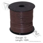 Automann 178.2112BN Wire Primary 12 GA 100FT Brown