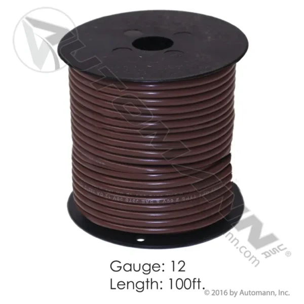 Automann 178.2112BN Wire Primary 12 GA 100FT Brown