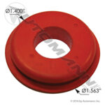179.1011 Gladhand Seal Red Poly Large Face