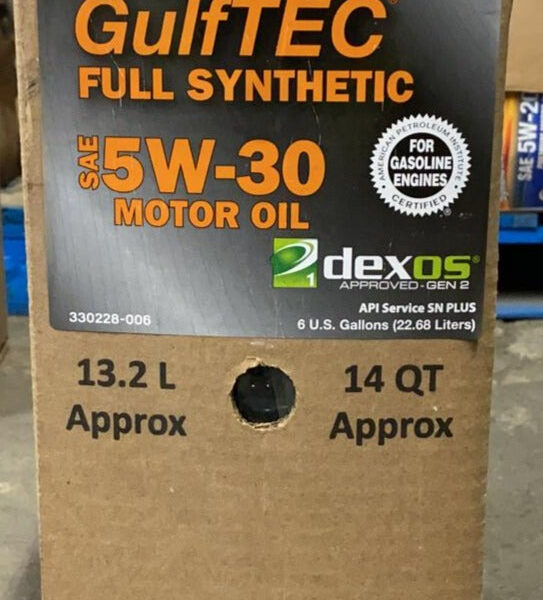 330228-006 GULF FULL SYNTHETIC 5W30 (6 GALLON)