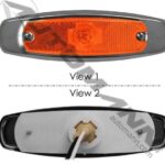 571.LG267A MARKER LIGHT LOW PROFILE REFLEX AMBER