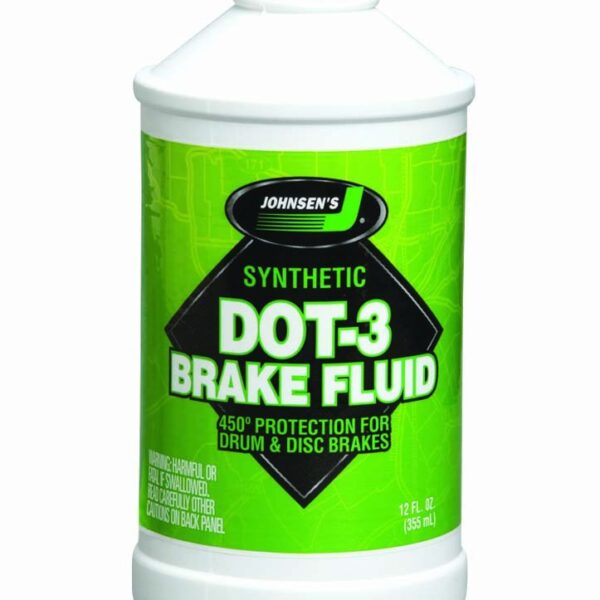 2212 JOHNSEN DOT 3 BRAKE FLUID 12 OZ (PACK OF 12)