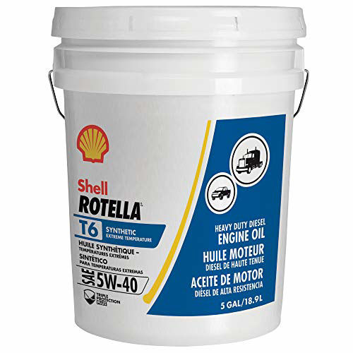 550046217U SHELL ROTELLA T6 5W40 FULL SYNTHETIC (5 GALLON)