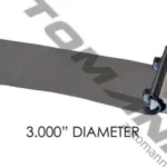 562.U3203A BAND CLAMP FLAT 3IN ALUMINIZED