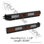 562.411 Mann-MUD FLAP HANGER KIT SPRING LOADED Black 1.125in