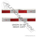 562.440 "MUD FLAP HANGER KIT SPRING LOADED Chrome 2.5IN"