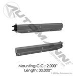 562.464 "MUD FLAP HANGER KIT BLACK-45 DEGREE SPACING 2.00 MEDIUM SPACING"