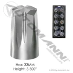 Automann 562.A4022CP-BP10 Chrome Plastic Push On 33MM