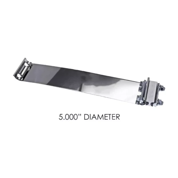 Automann 562.U3205SS Band Clamp Flat 5 in. Stainless Steel