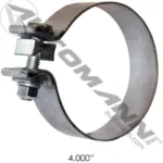 562.U3704A Band Clamp 4in Aluminized 1.25in W