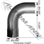 562.U5913085A Automann Exhaust Elbow ALZ Kenworth