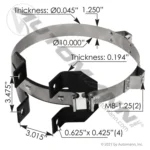 Automann 562.U966643A Muffler/Shield Mount Clamp Volvo