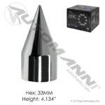 562.A4007CP-BX60 CHROME PLASTIC PUSH ON 33MM 60BX