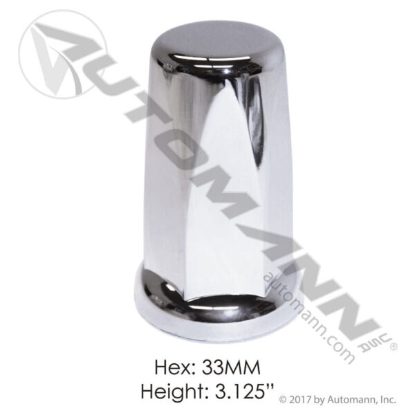 562.A4025CP CHROME PLASTIC PUSH ON 33MM
