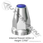 562.A4032B CHROME PLASTIC THREAD ON M22X1.5