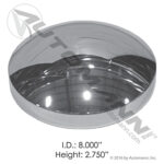 562.C1002C REAR HUB CAP 8-1/2 AXLE 5/8 STD CHROME
