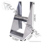 562.FS12A FRAME STEP 12X13X24 ALUMINUM
