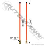 562.J1536N BUMPER GUIDE SET 36in Orange Nylon