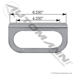 562.Q2004SS "LIGHT BRACKET SINGLE 6IN OVAL