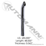 562.U5548C CHROME STACK 48IN LENGTH 5IN DIA