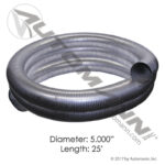 562.U7250-25SS304 Flex Tubing 5in x 25ft 304SS
