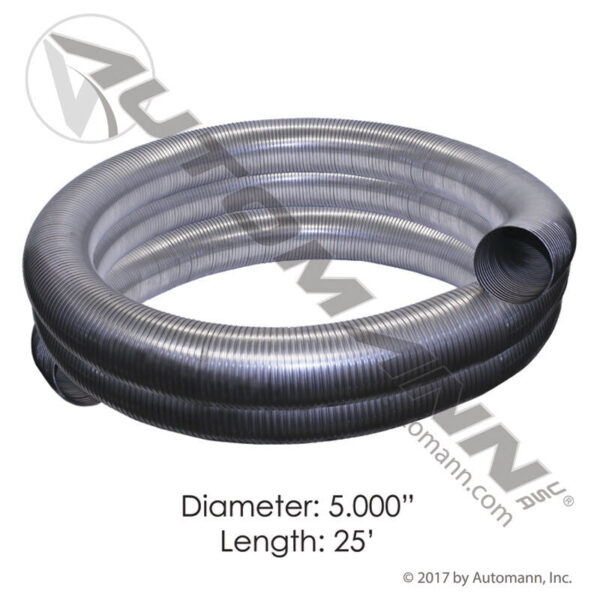 562.U7250-25SS304 Flex Tubing 5in x 25ft 304SS