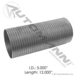 562.U7350-12G FLEX TUBING 5IN X 12IN GALVANIZED