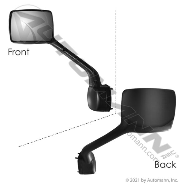 563.59035 Hood Mirror Assy LH Black Kenworth, Pete 1 UNIT