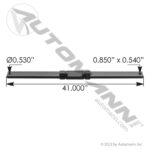 564.46464 Hood Cross Bar Freightliner 1 UNIT