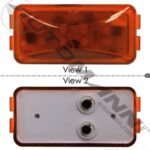 571.LD15A8MV MARKER LIGHT LED 1X2-1/2IN AMBER 10-30V
