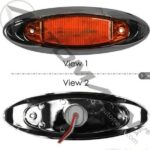 571.LD271A13 MARKER LIGHT LED OVAL AMBER