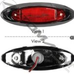 571.LD271R13 MARKER LIGHT LED OVAL RED
